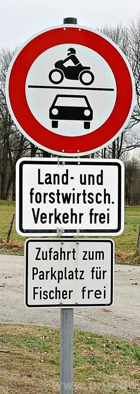Schild Einfahrt für Kraftfahrzeuge verboten