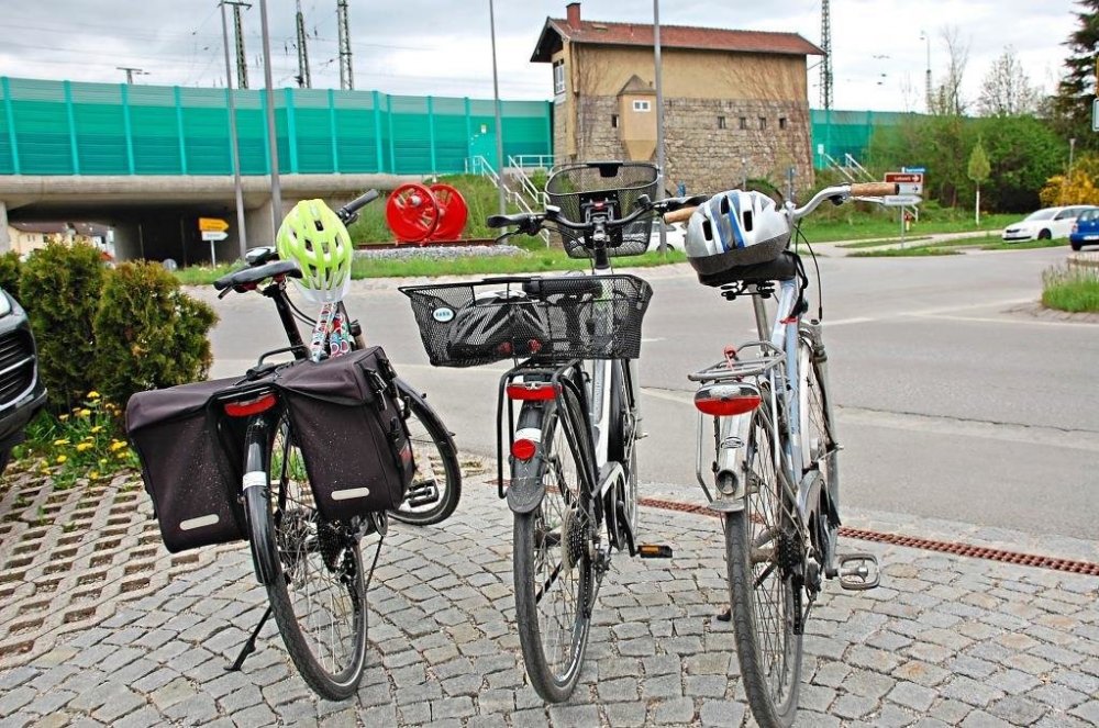 Ein paar Fahrräder der "Radl-Initiative"