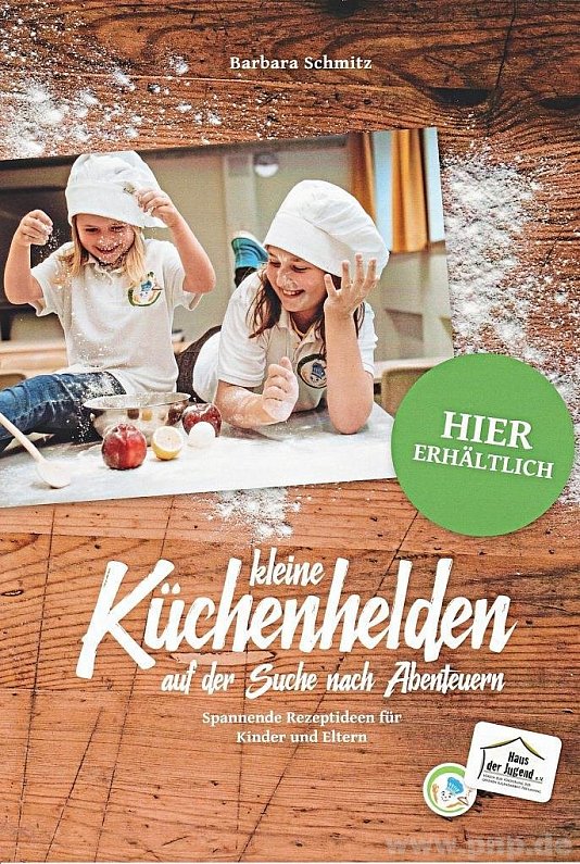 Verkaufsstellenplakat mit Titelbild der Kleinen Küchenhelden